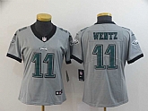 Women Nike Eagles 11 Carson Wentz Silver Inverted Legend Limited Jersey,baseball caps,new era cap wholesale,wholesale hats